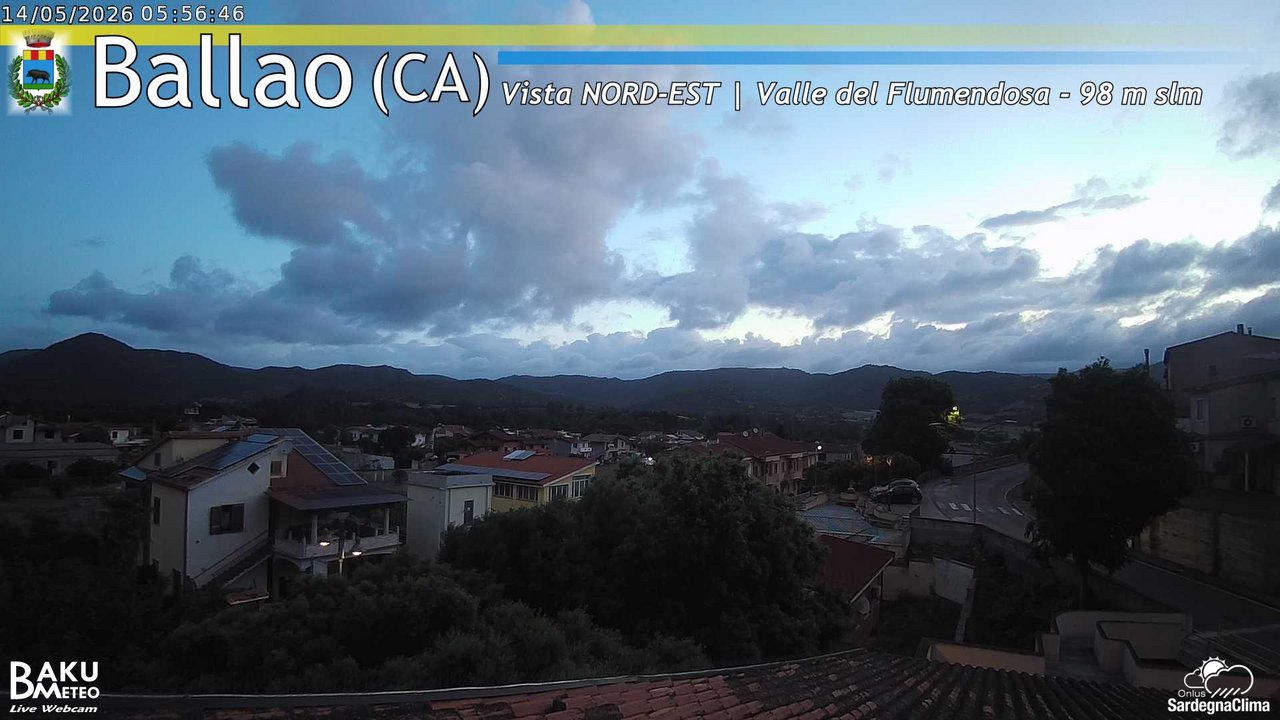 time-lapse frame, Ballao webcam
