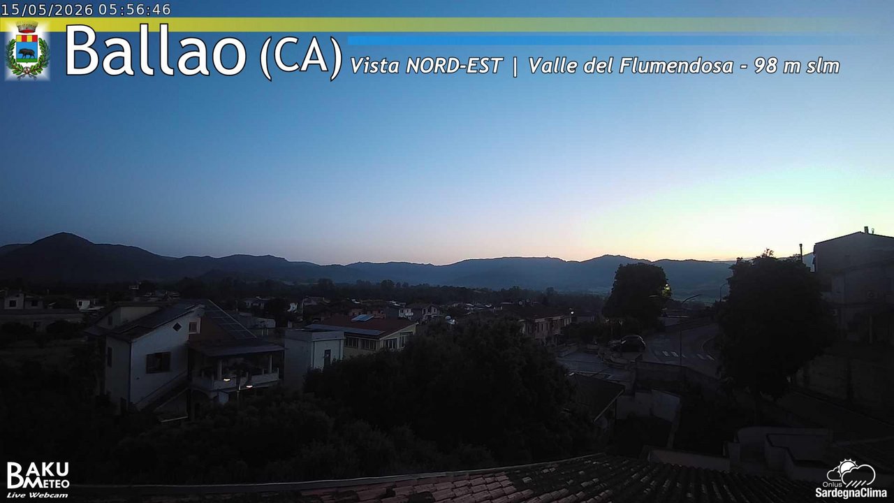 time-lapse frame, Ballao webcam