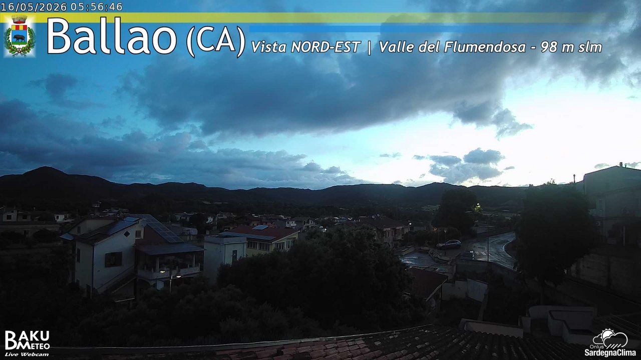 time-lapse frame, Ballao webcam