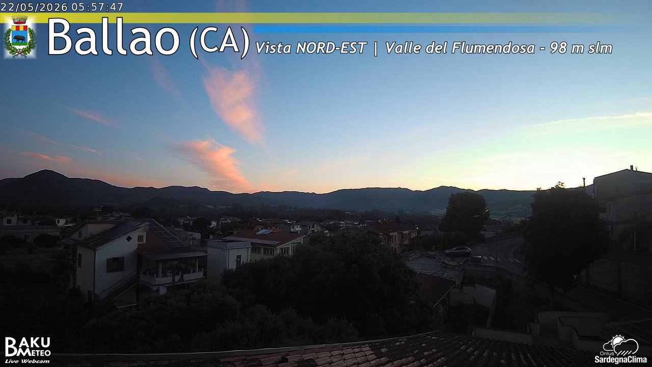 time-lapse frame, Ballao webcam