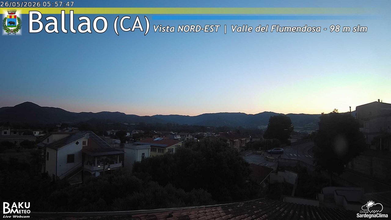 time-lapse frame, Ballao webcam
