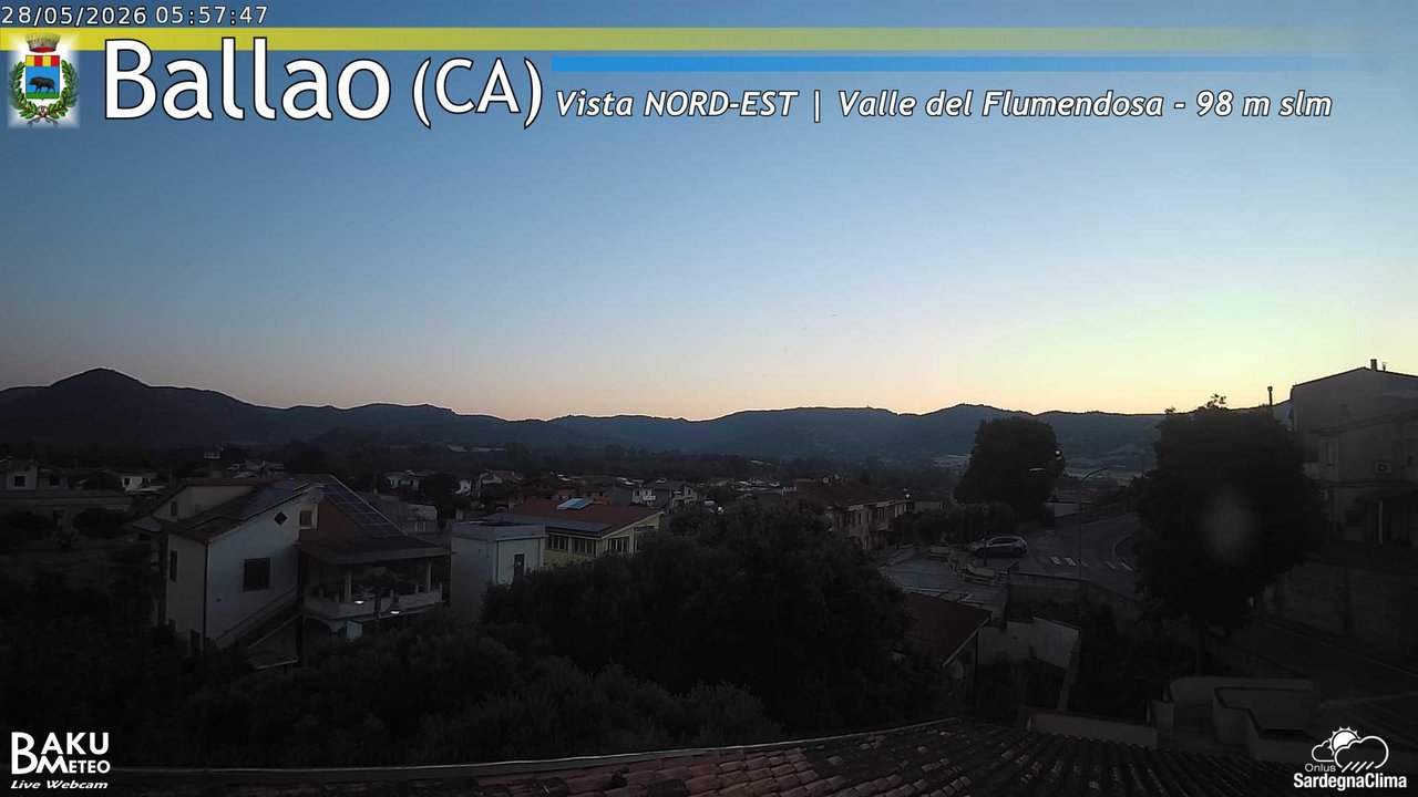 time-lapse frame, Ballao webcam