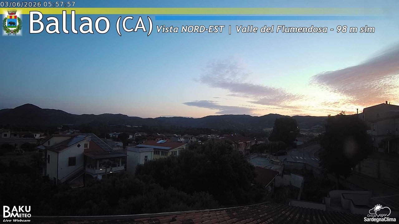 time-lapse frame, Ballao webcam