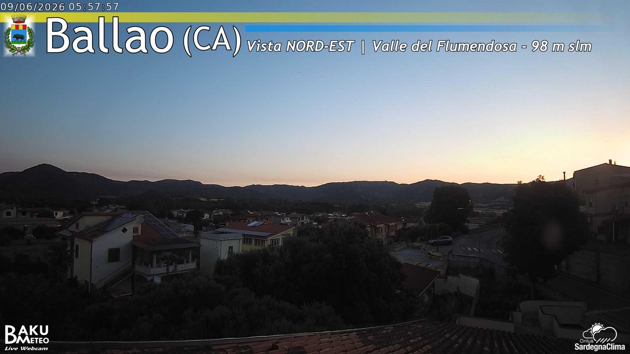 time-lapse frame, Ballao webcam
