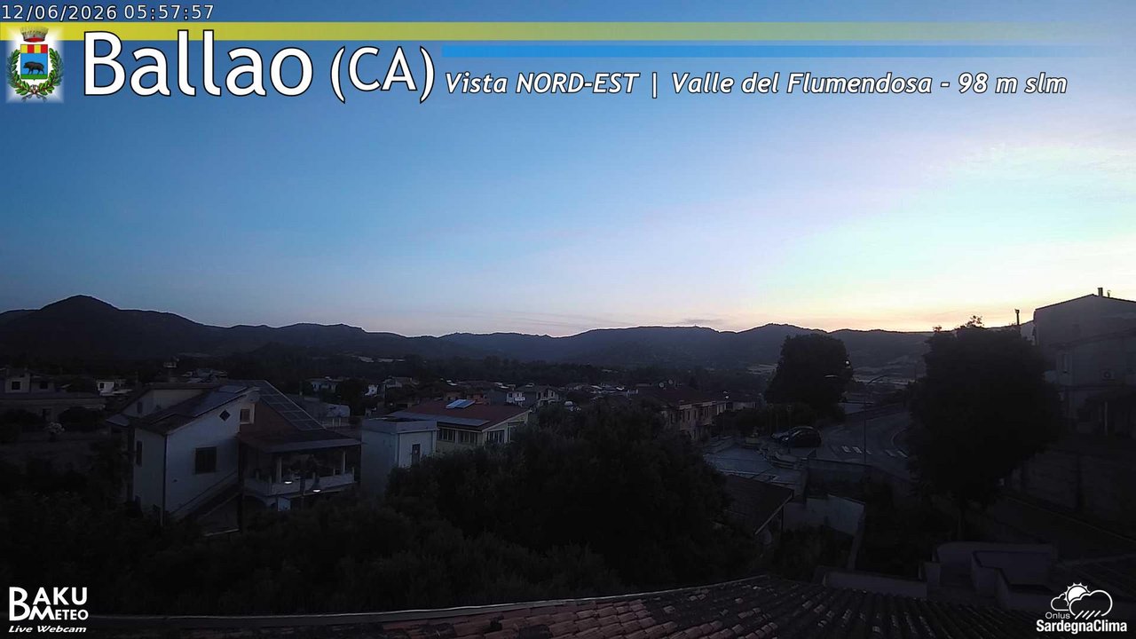 time-lapse frame, Ballao webcam