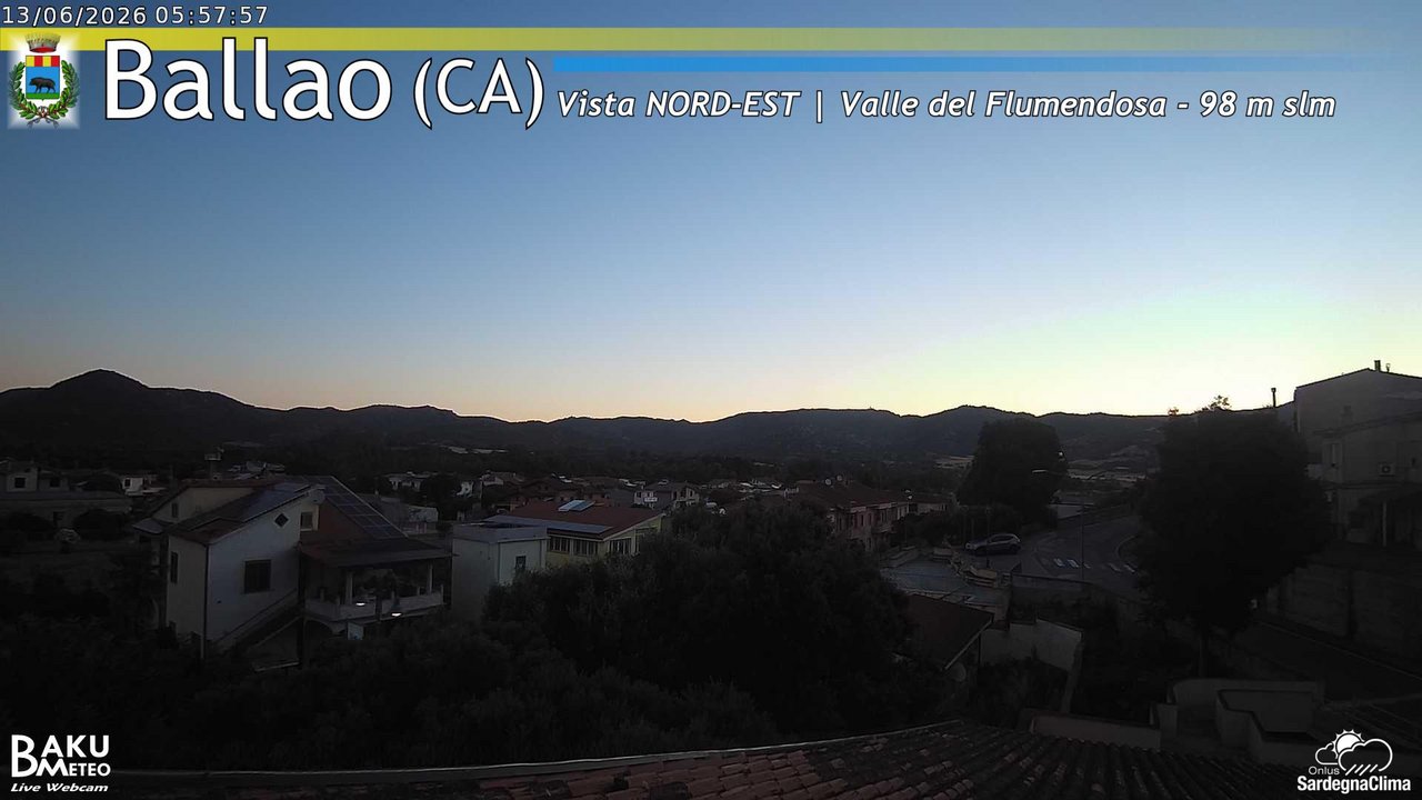 time-lapse frame, Ballao webcam
