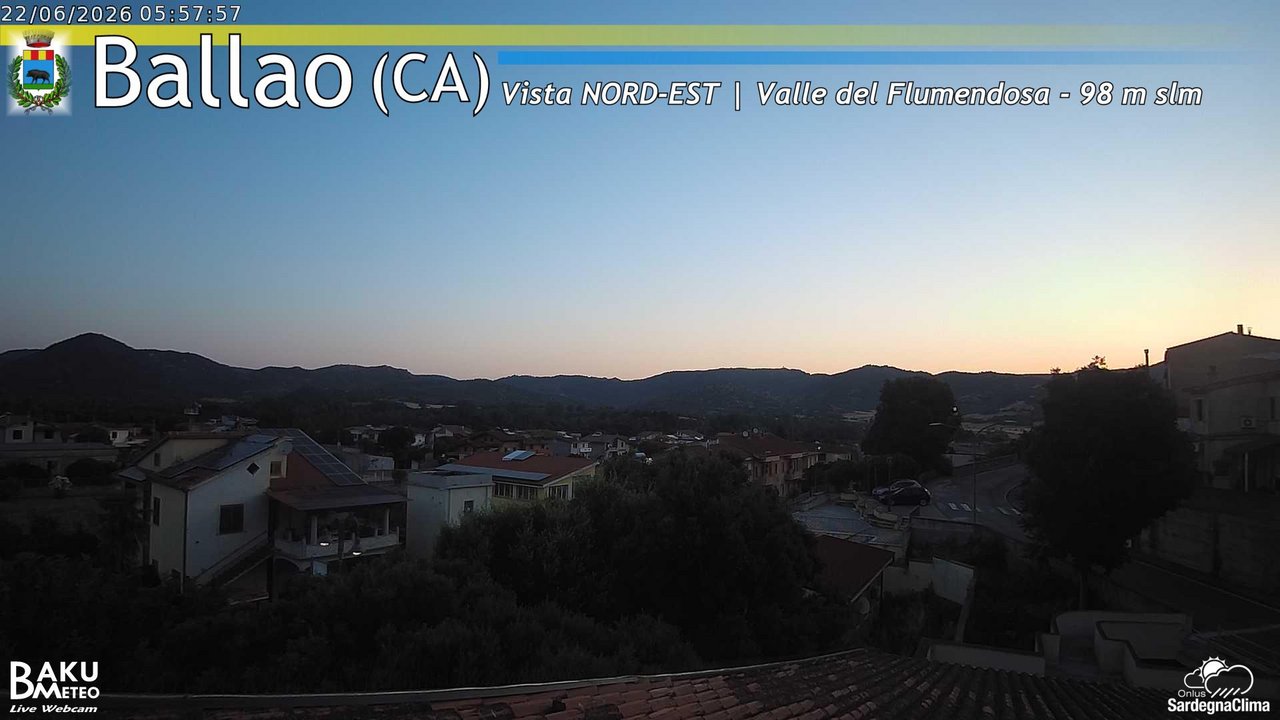 time-lapse frame, Ballao webcam