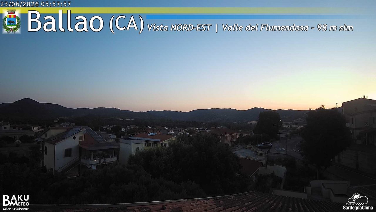 time-lapse frame, Ballao webcam