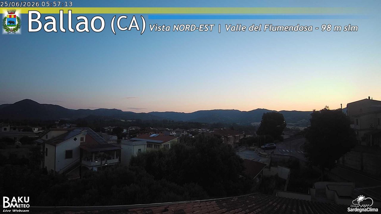 time-lapse frame, Ballao webcam
