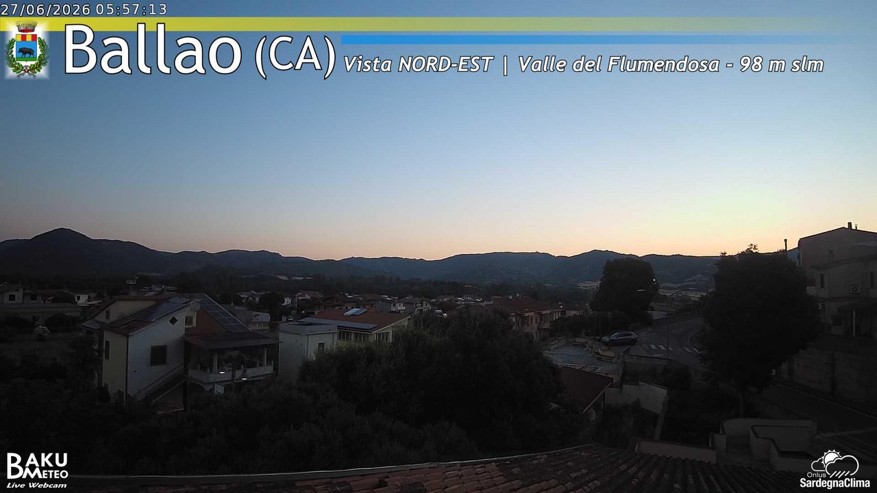 time-lapse frame, Ballao webcam