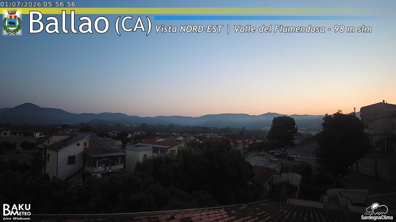time-lapse frame, Ballao webcam