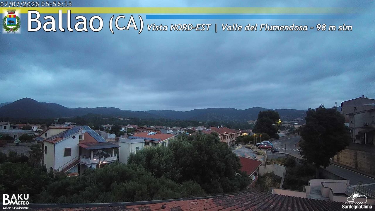 time-lapse frame, Ballao webcam