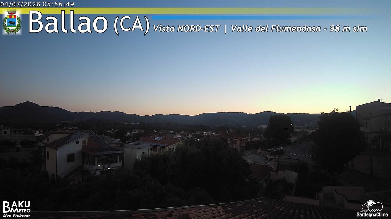 time-lapse frame, Ballao webcam