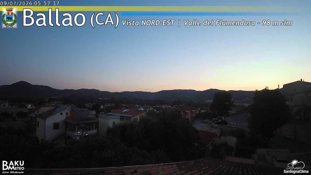 time-lapse frame, Ballao webcam