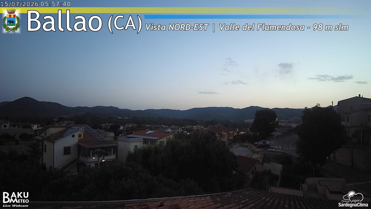 time-lapse frame, Ballao webcam