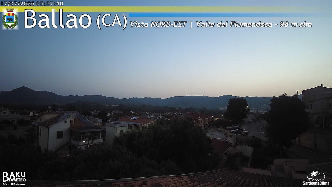 time-lapse frame, Ballao webcam