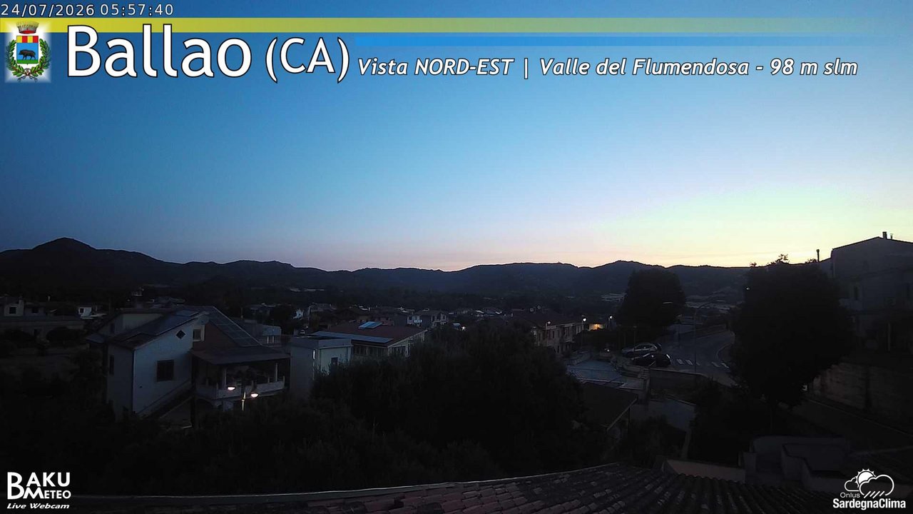 time-lapse frame, Ballao webcam