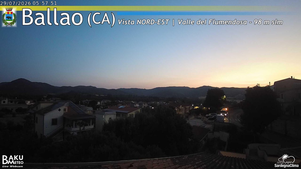 time-lapse frame, Ballao webcam