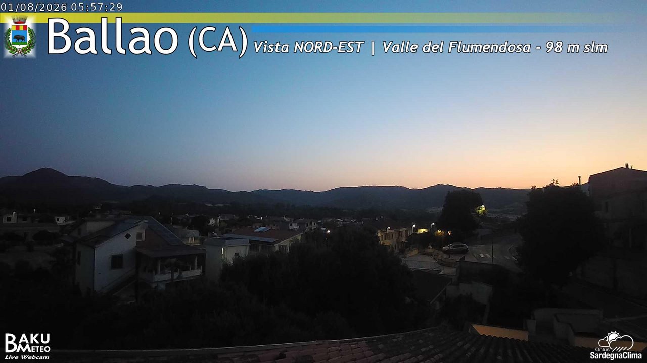 time-lapse frame, Ballao webcam