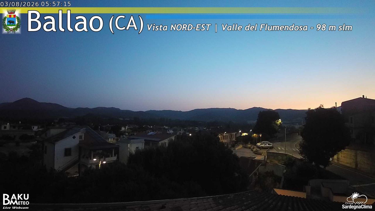 time-lapse frame, Ballao webcam