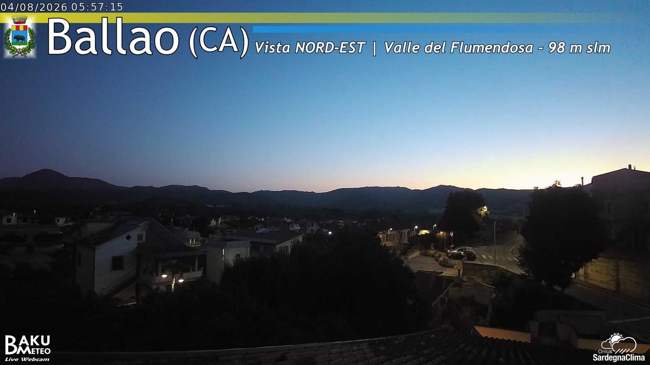 time-lapse frame, Ballao webcam