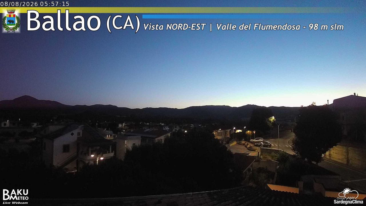 time-lapse frame, Ballao webcam