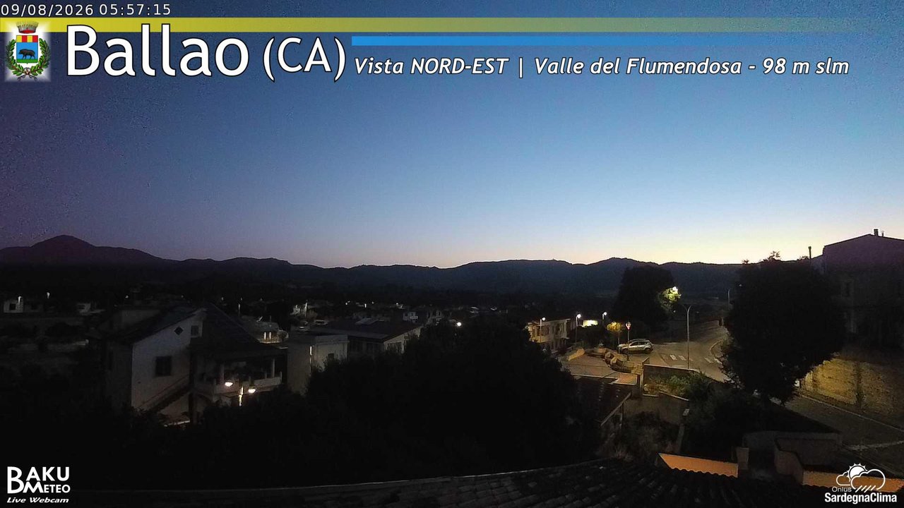 time-lapse frame, Ballao webcam
