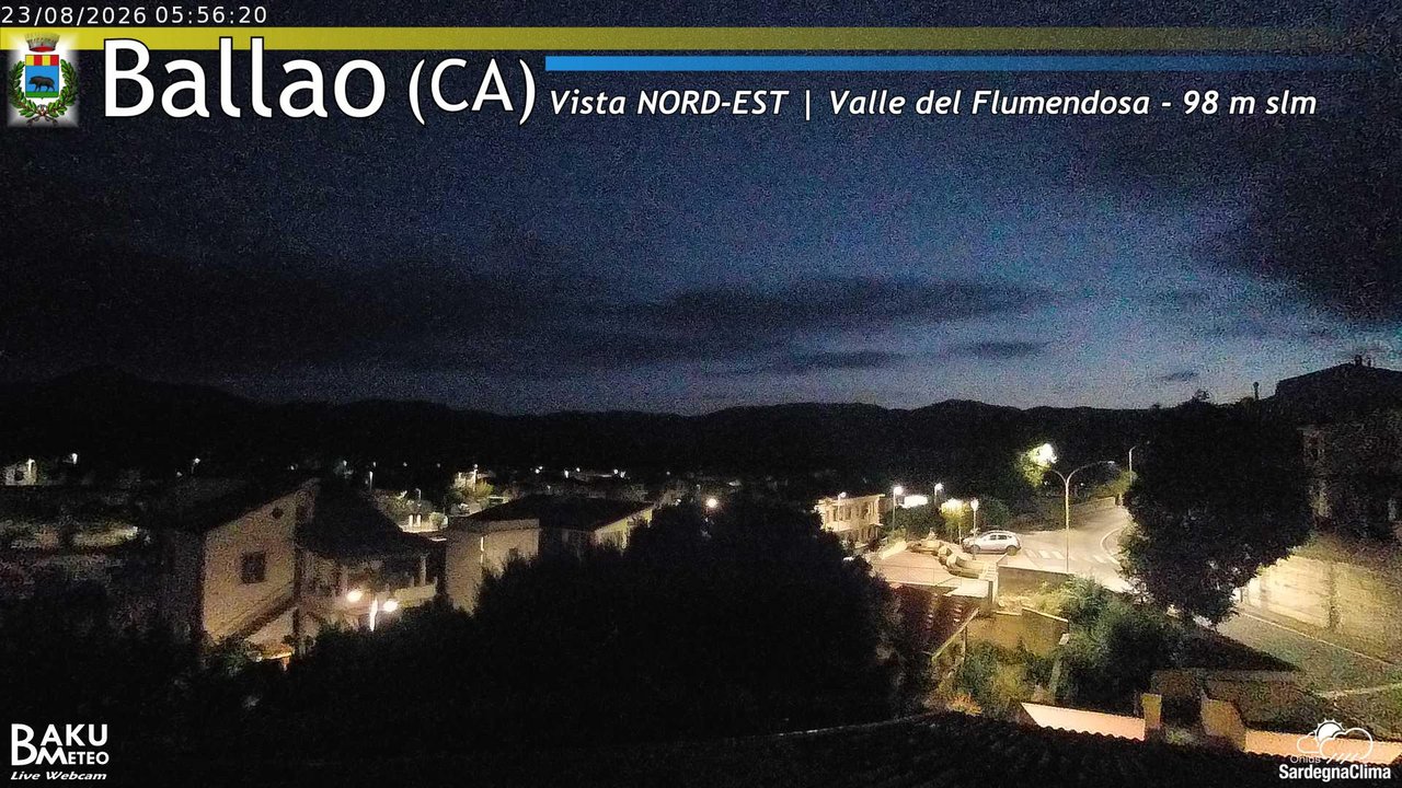 time-lapse frame, Ballao webcam