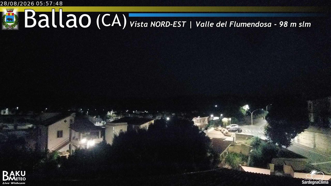 time-lapse frame, Ballao webcam