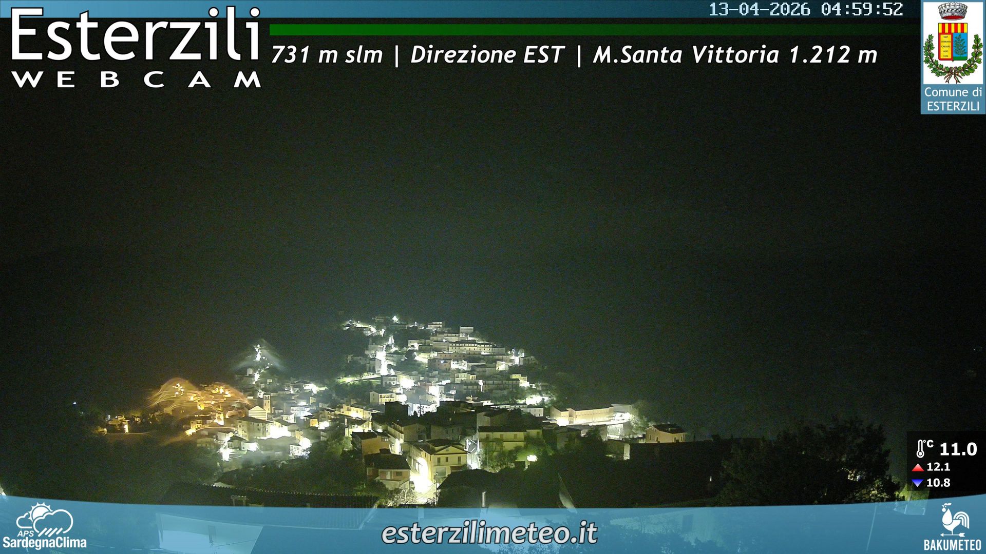 time-lapse frame, Esterzili webcam
