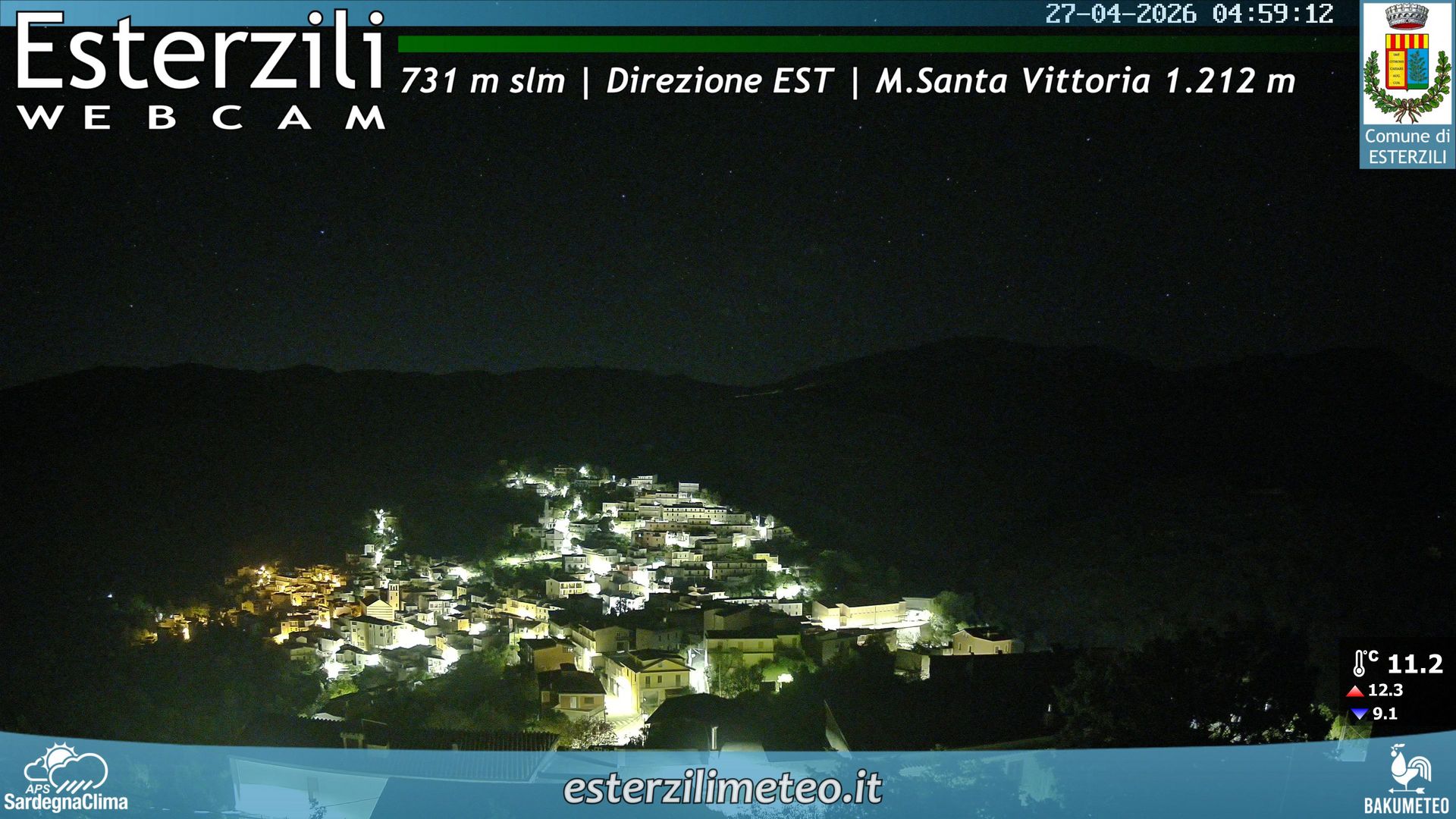 time-lapse frame, Esterzili webcam