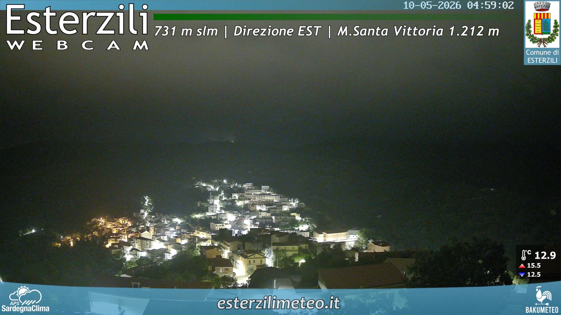 time-lapse frame, Esterzili webcam