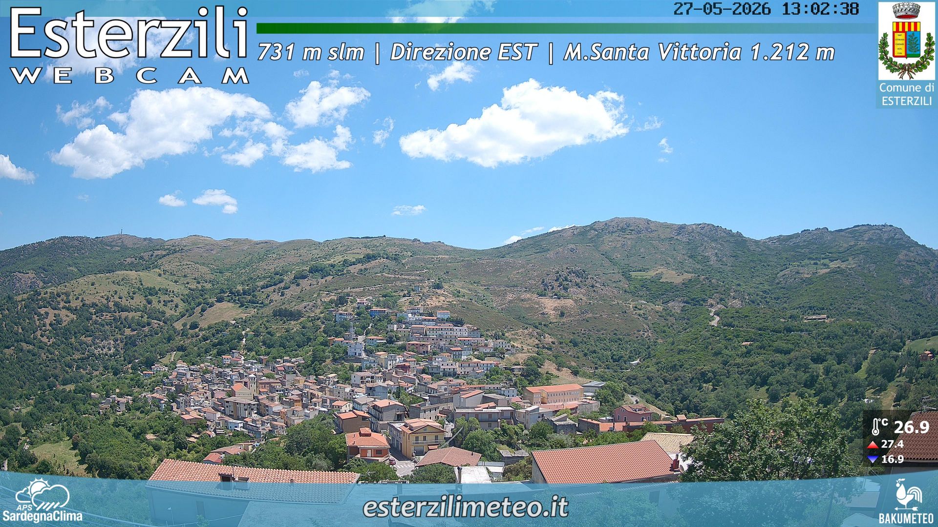 time-lapse frame, Esterzili webcam