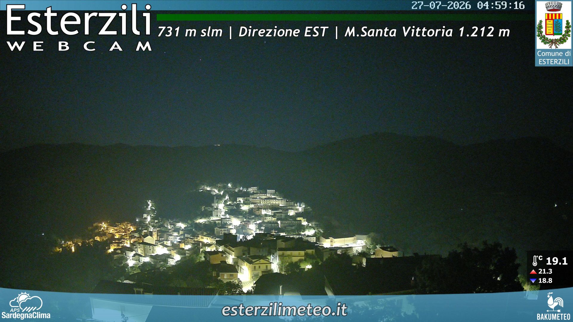 time-lapse frame, Esterzili webcam