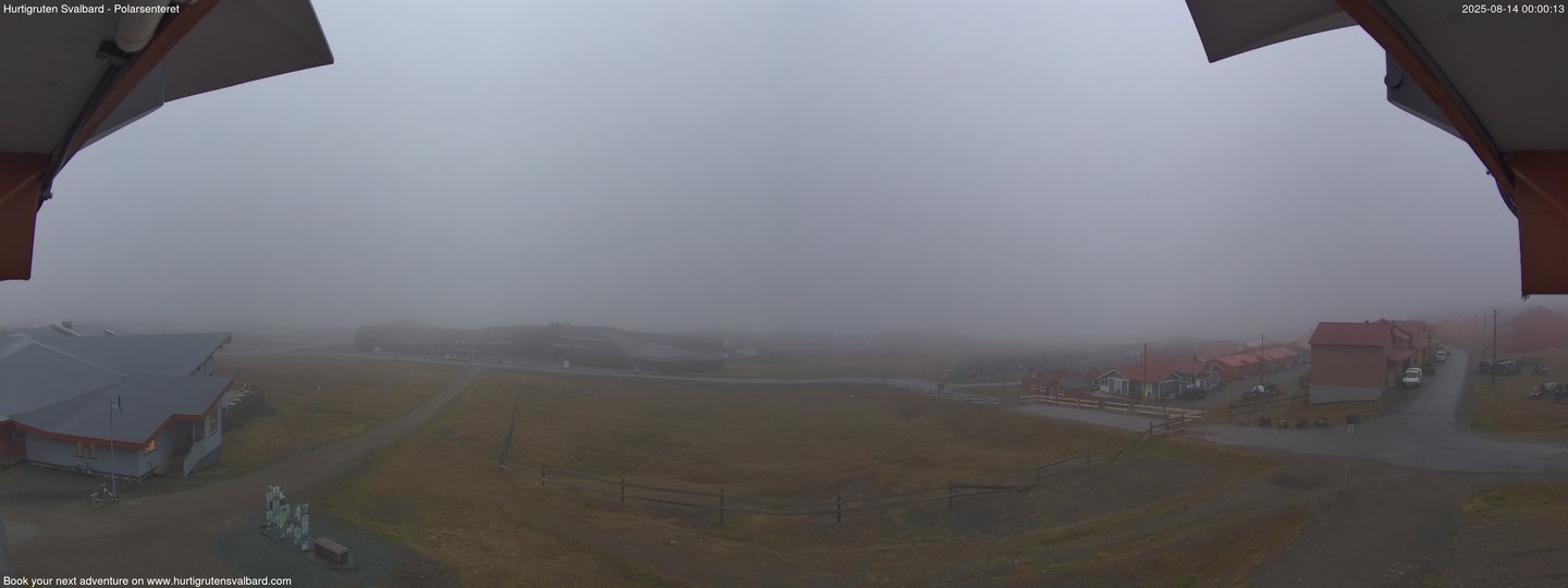 time-lapse frame, Hurtigruten Svalbard - Hiorthfjellet webcam