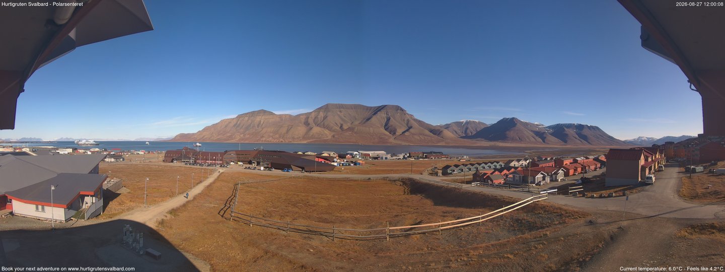 view from Hurtigruten Svalbard - Hiorthfjellet on 2026-08-27