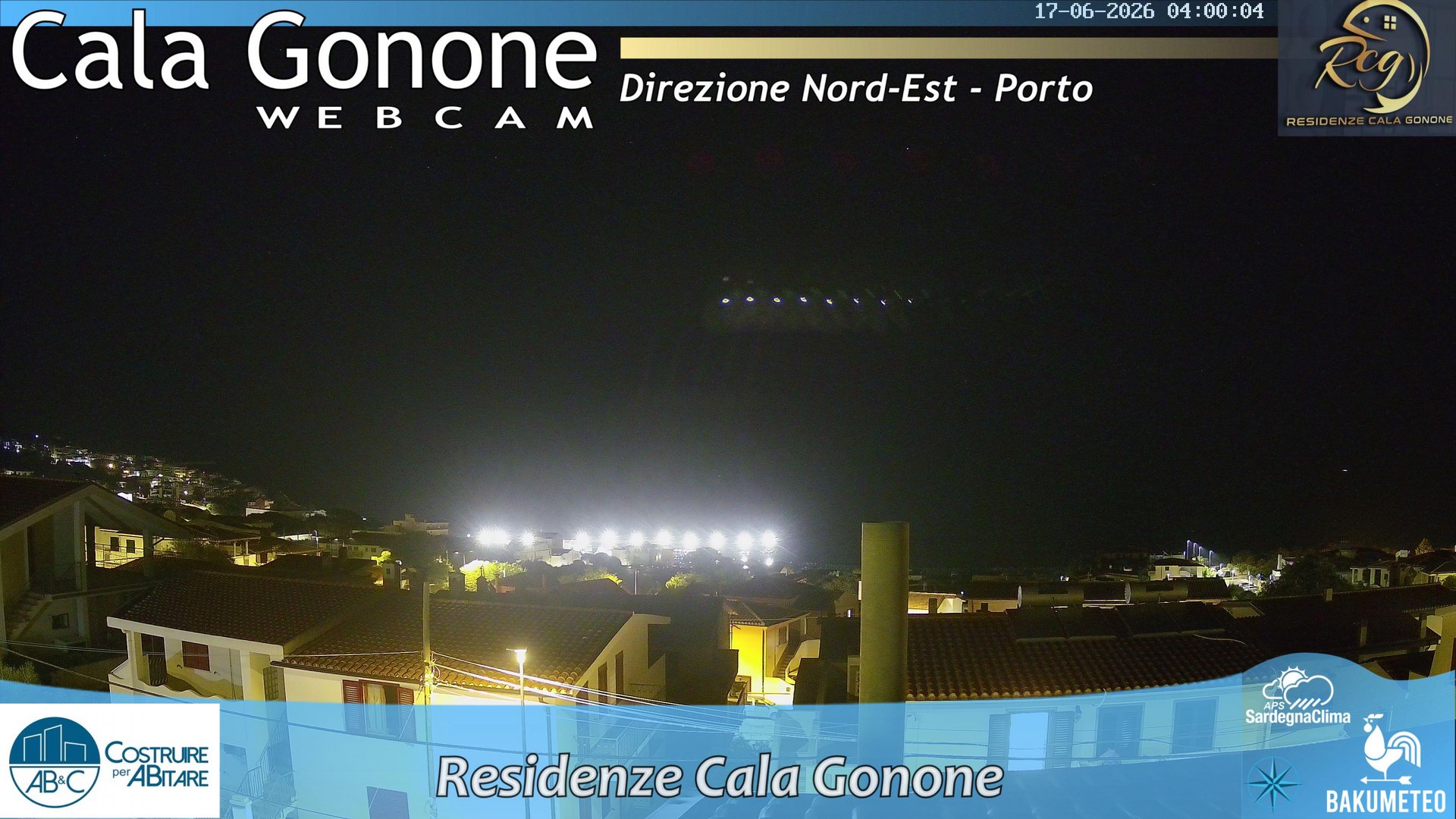 time-lapse frame, Cala Gonone Nord webcam