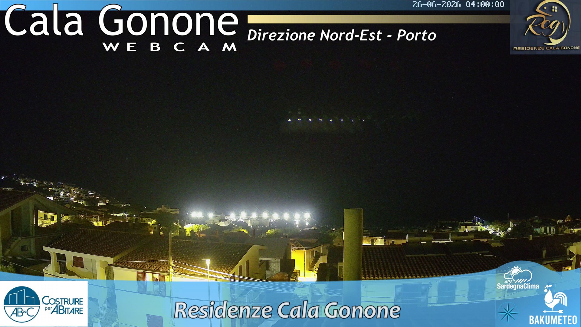 time-lapse frame, Cala Gonone Nord webcam