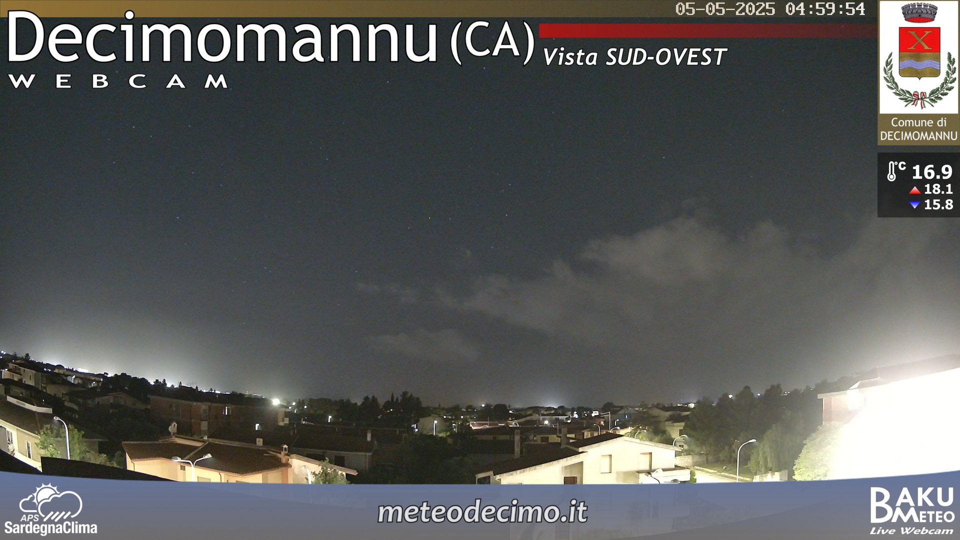 time-lapse frame, Decimomannu webcam