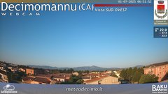 view from Decimomannu on 2025-07-01