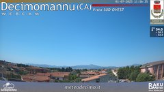 view from Decimomannu on 2025-07-01