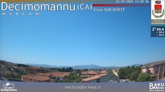 view from Decimomannu on 2025-07-01