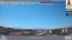 view from Decimomannu on 2025-07-01