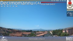 view from Decimomannu on 2025-07-01