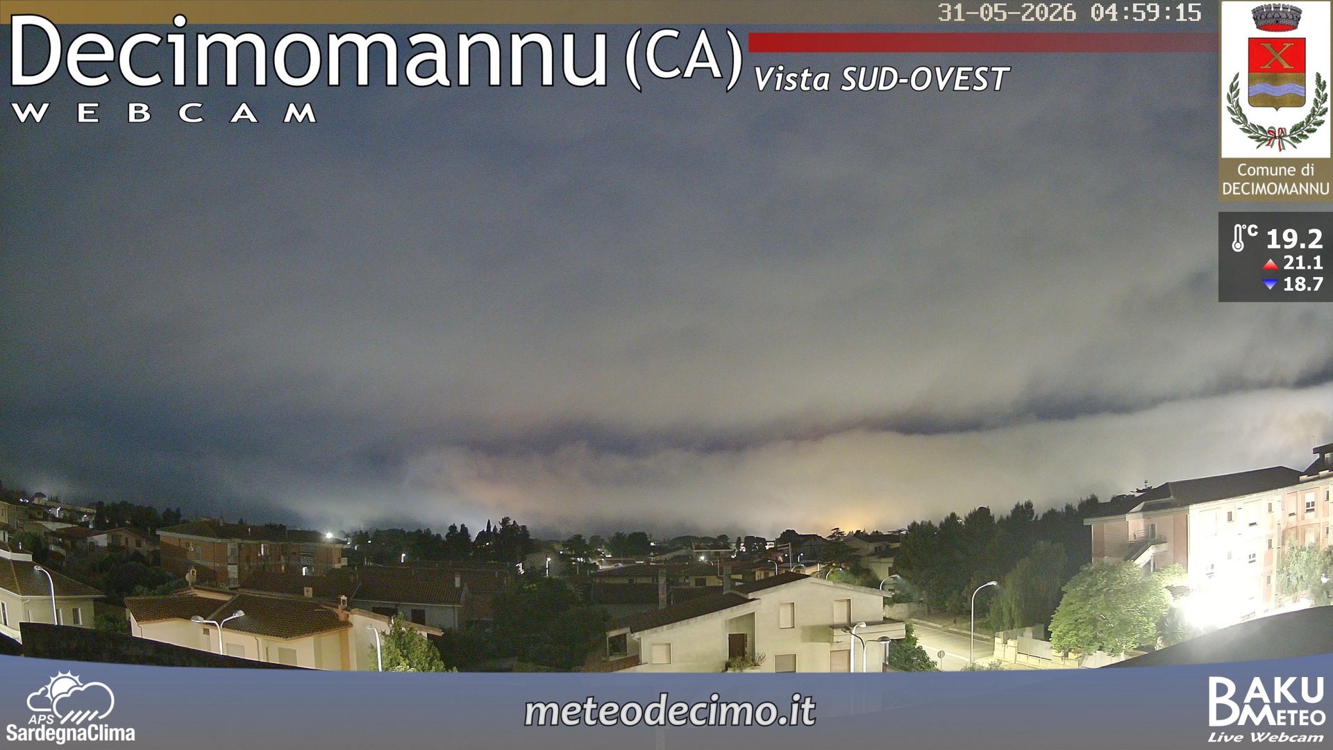 time-lapse frame, Decimomannu webcam