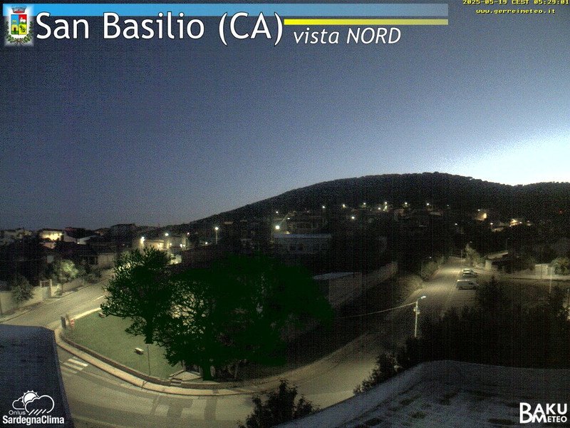 time-lapse frame, San Basilio webcam