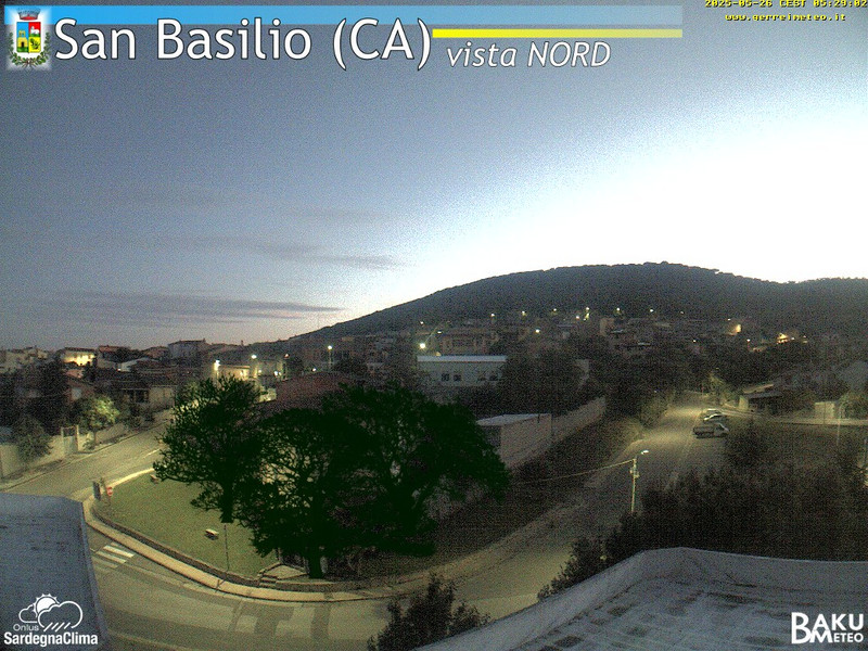 time-lapse frame, San Basilio webcam