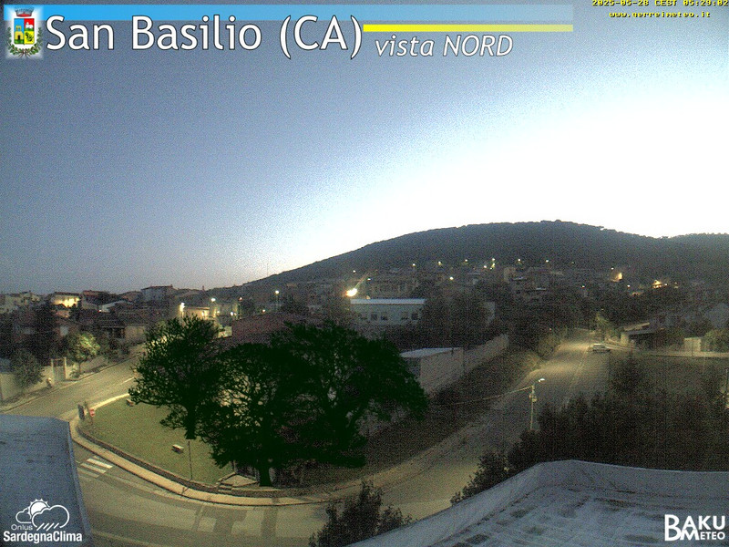time-lapse frame, San Basilio webcam