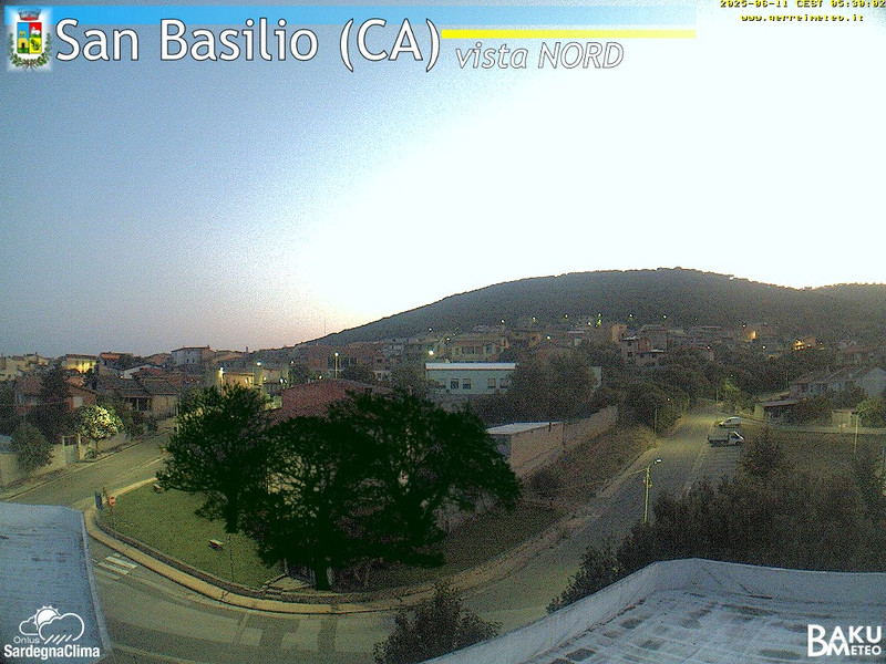 time-lapse frame, San Basilio webcam