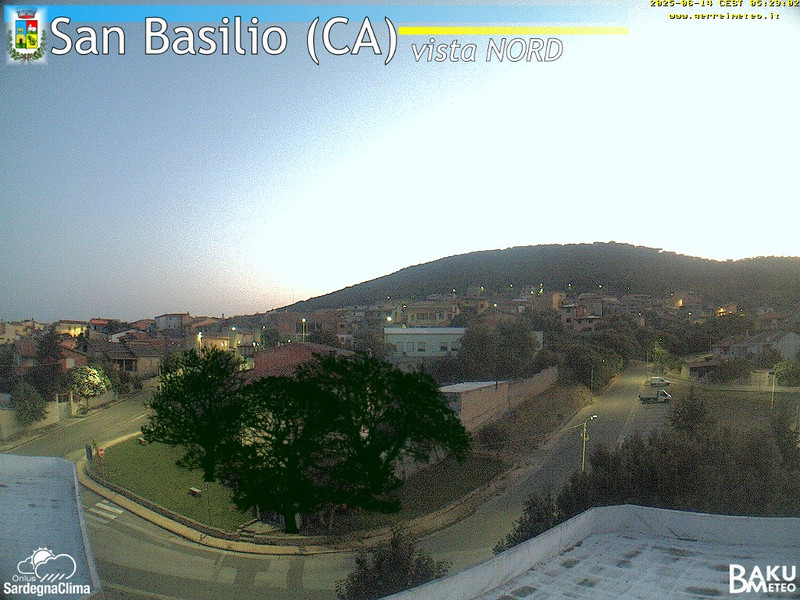 time-lapse frame, San Basilio webcam